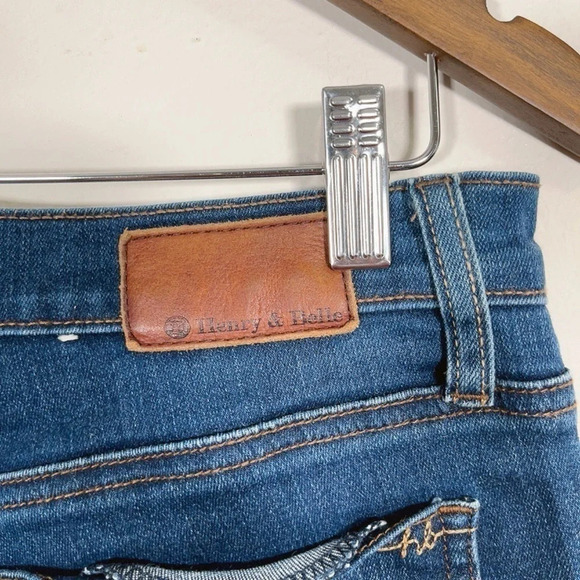 HENRY &  BELLE | DARK WASH SUPER SKINNY ANKLE JEANS - Picture 12 of 14